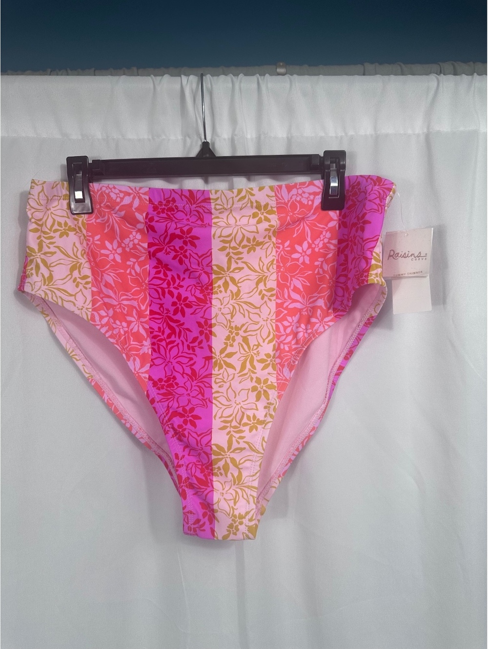 Raisins Curve Zina Bottom High Waist Bikini Swim Bottom 16W Multi